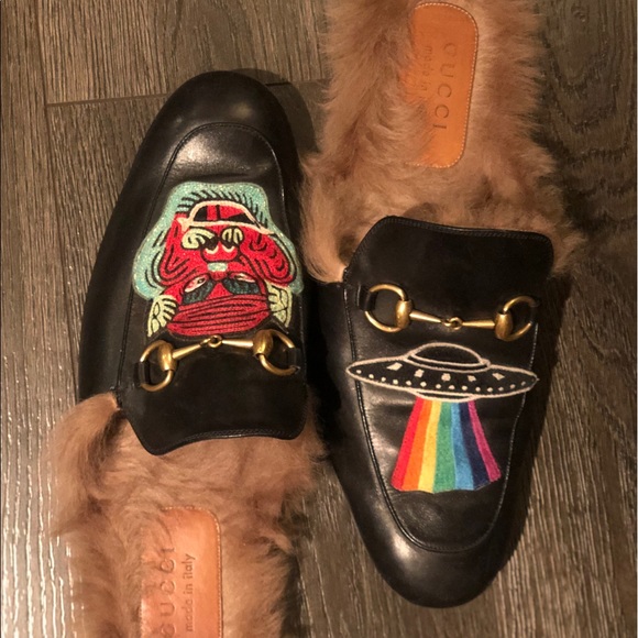 SOLD — Gucci Princetown Loafers w Appliqués - Picture 4 of 8